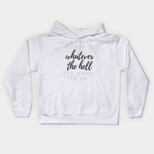 A REAL WOMAN Kids Hoodie